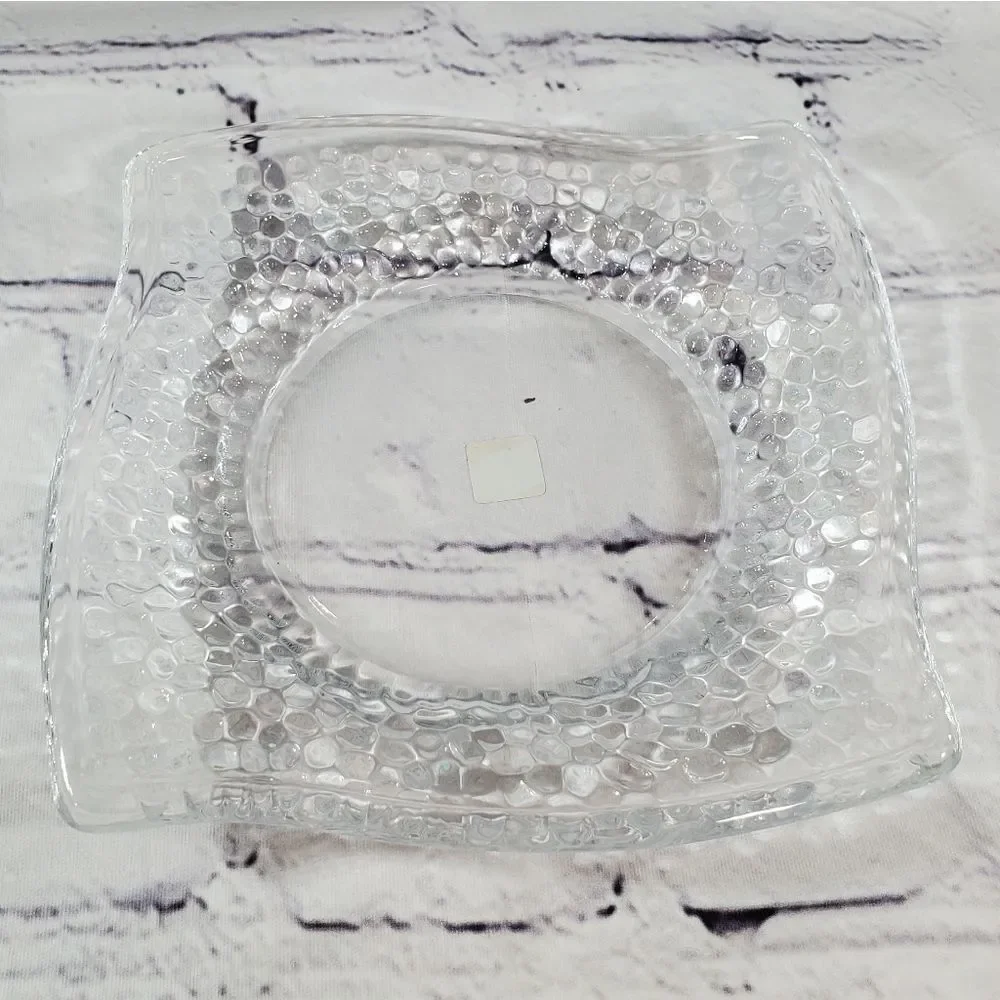 💜NIB PartyLite Clear Clarity Pillar Tray Set - Picture 7 of 10